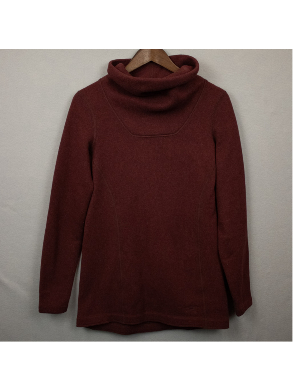 Arc'teryx Desira maroon cowlneck pullover tunic sweater-S
